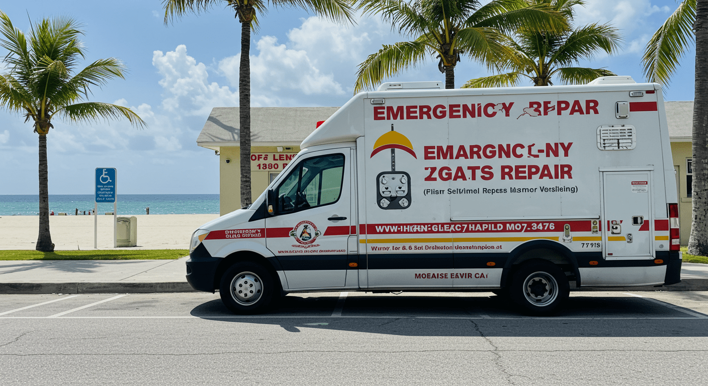 Emergency Glass Repair Vehicle